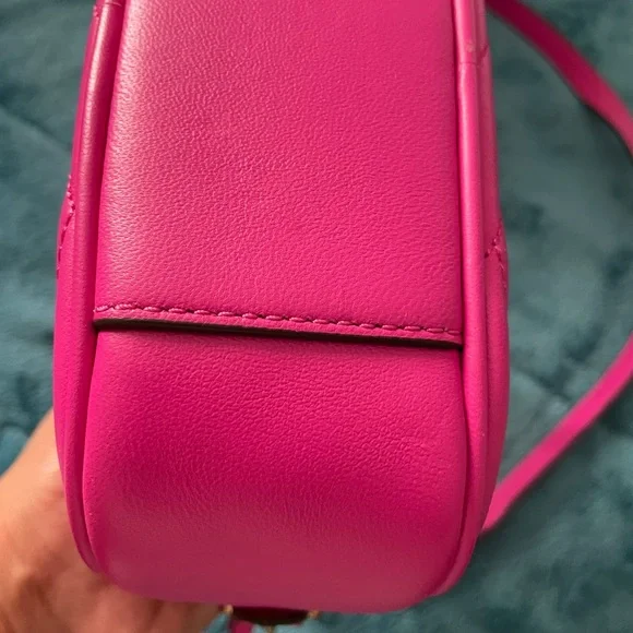 Tory Burch Pink Chevron Quilted Crossbody - Picture 9 of 12